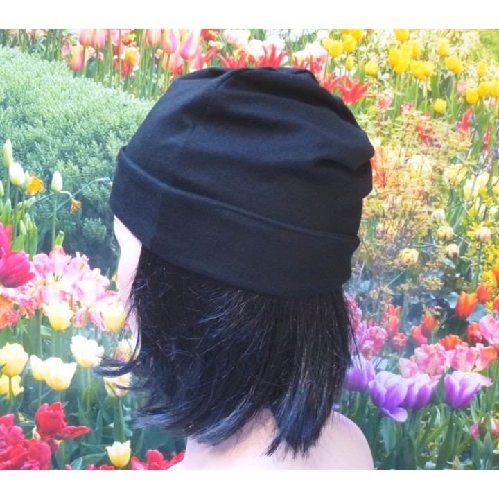 Bonnet / Beanies noir LIFE SHIELD anti ondes & protection CEM