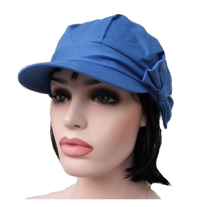 Casquette anti ondes GLAM -50dB Swiss Shield - Bleu ciel