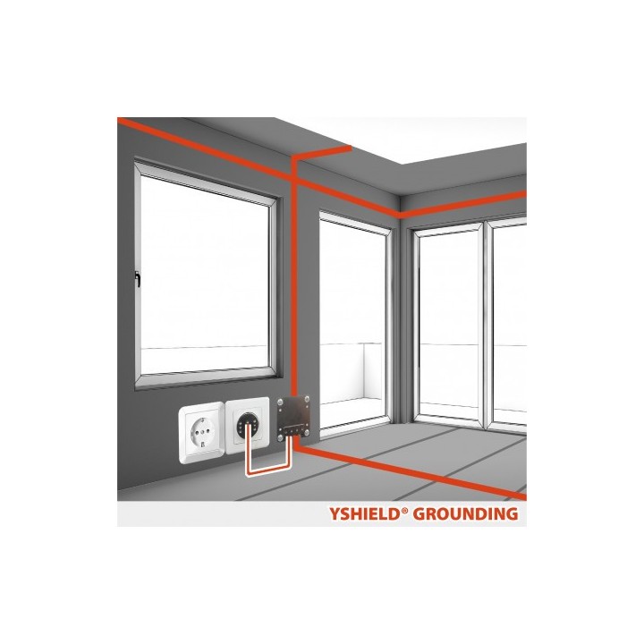 Plaque GCV YSHIELD de mise à la terre / velcro 