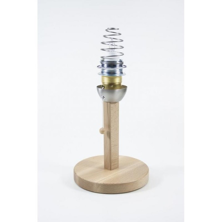 Lampe de chevet bois coton blindée Danell 