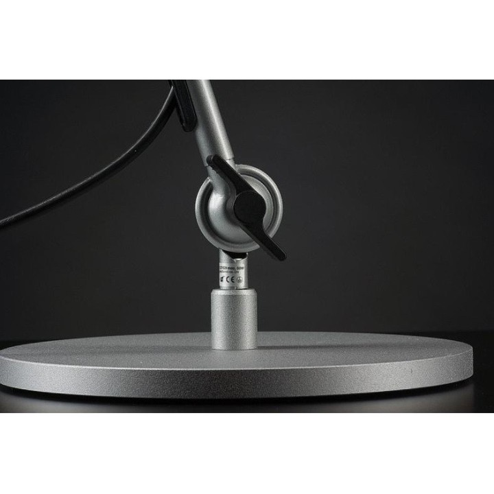 Pied pour lampe de bureau blindée Architecte alu mat Danell 