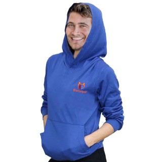 Sweat à capuche / hoodie homme BLOCWAVE -60dB bleu
