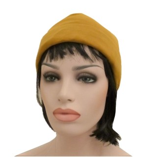 Bonnet Beanies anti ondes LOVAL -50dB Swiss Shield - moutarde