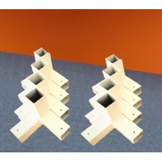 Kit 8 cornières métalliques structure autoportante pour baldaquin anti-ondes