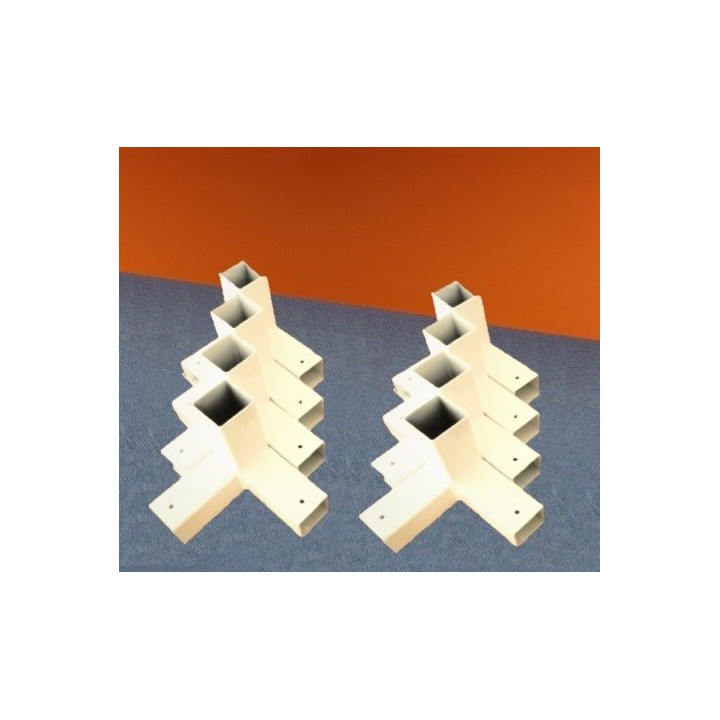 Kit 8 cornières métalliques structure autoportante pour baldaquin anti-ondes