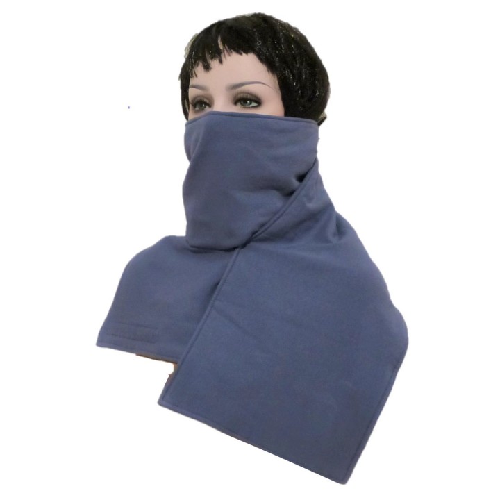 Foulard anti ondes -89dB Ray Swiss Shielding bleu ciel