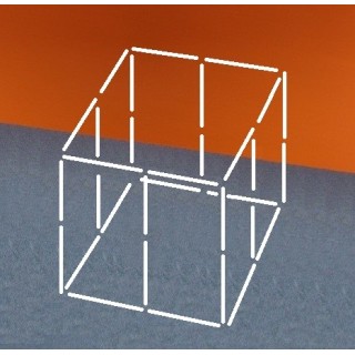 Kit 8 cornières métalliques structure autoportante pour baldaquin anti-ondes
