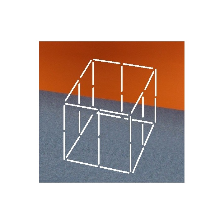 Kit 8 cornières métalliques structure autoportante pour baldaquin anti-ondes