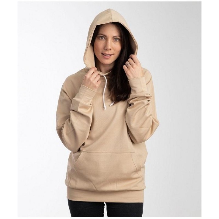 Sweat shirt / hoodie femme LEBLOK beige + port offert