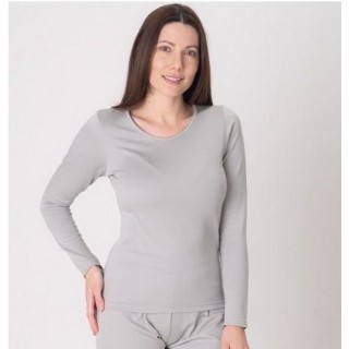 Long shirt anti-ondes femme LEBLOK gris + port offert