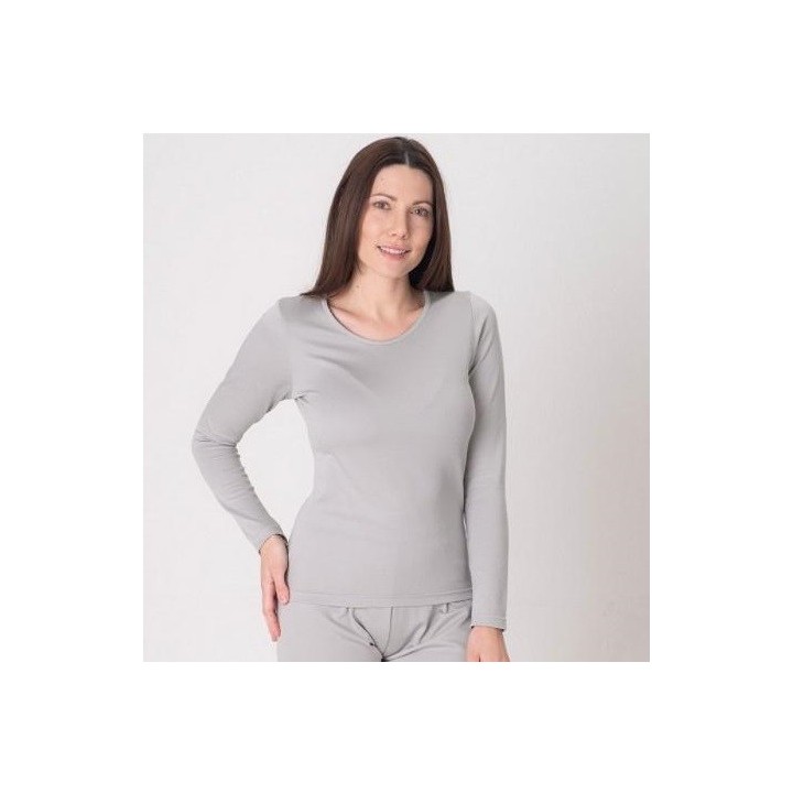 Long shirt anti-ondes femme LEBLOK gris + port offert