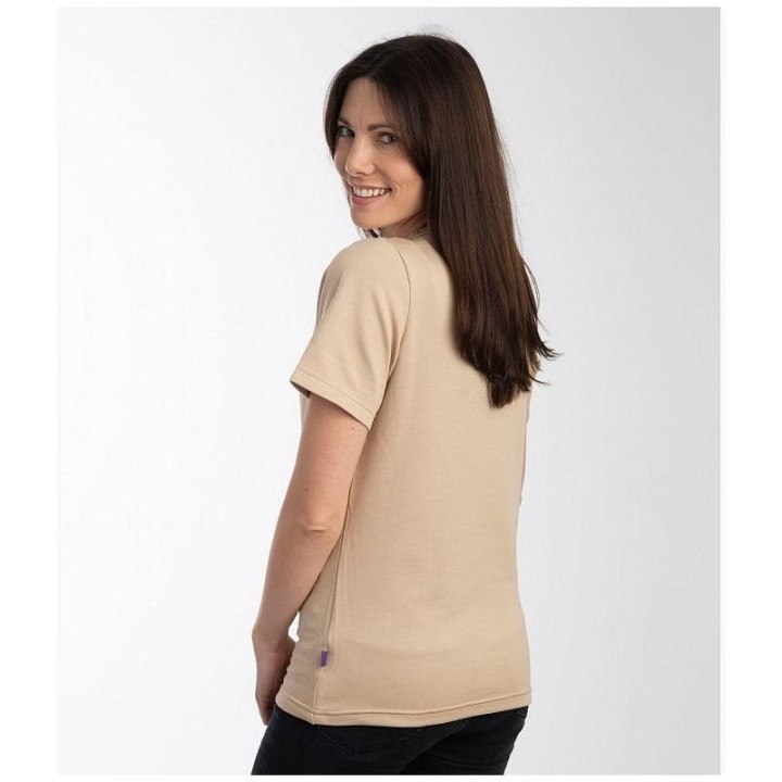 Tee shirt anti-ondes femme LEBLOK beige + port offert