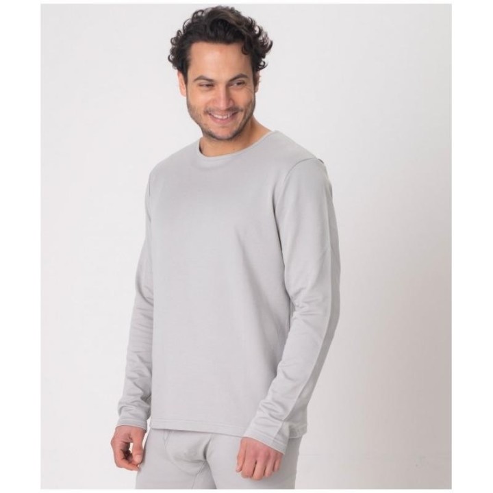 Long shirt anti-ondes homme LEBLOK gris + port offert