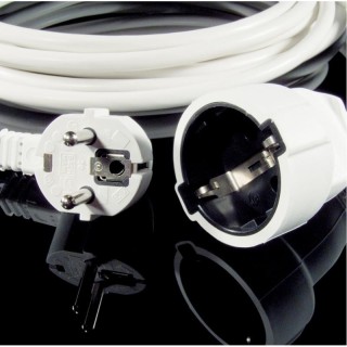 Rallonge blindée noire 10 mètres x 1.5 mm² 