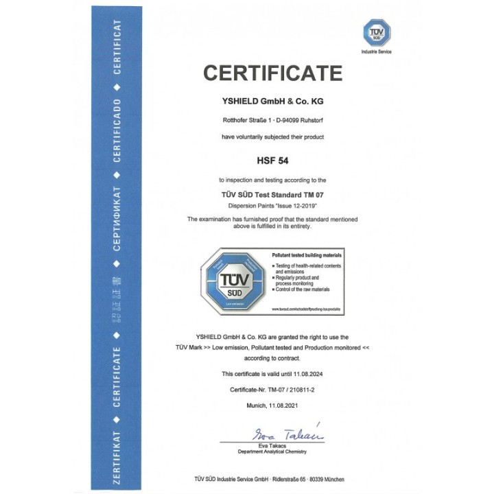 Peinture HSF54 YShield 1 litre - anti ondes electromagnetiques 