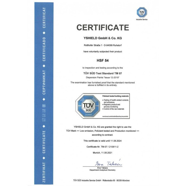 Peinture HSF54 YShield 10L à 405 €TTC - Protection anti ondes electromagnetiques WIFI ANTENNE 5G