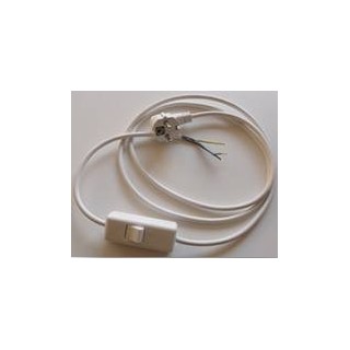 Câble de remplacement blindé pour lampe, avec interrupteur