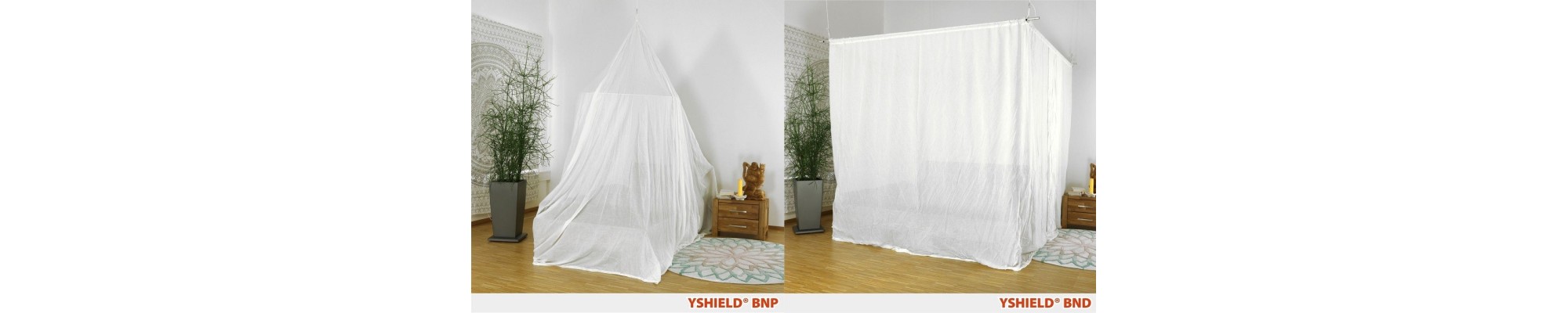 Yshield NATURELL canopy made from Swiss Shield Naturell fabric - Canopy providing protection against electromagnetic waves