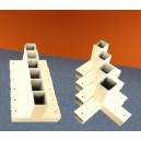Kit 4 cornières et 6 raccords métalliques (45 ou 35 mm) structure autoportante pour baldaquin anti-ondes