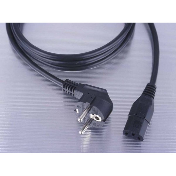 Câble alimentation PC blindé noir (2 mètres) - DANELL